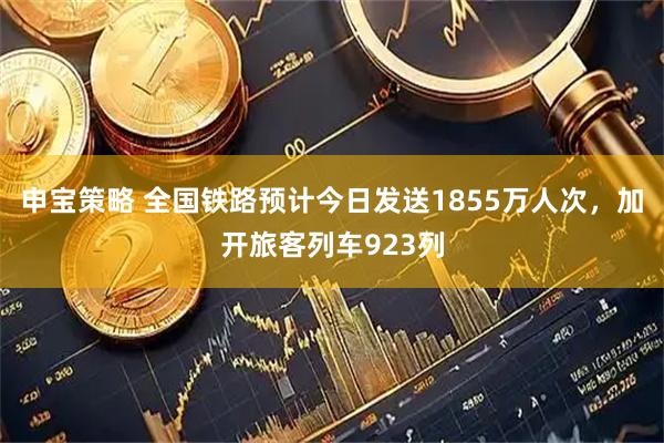 申宝策略 全国铁路预计今日发送1855万人次，加开旅客列车923列